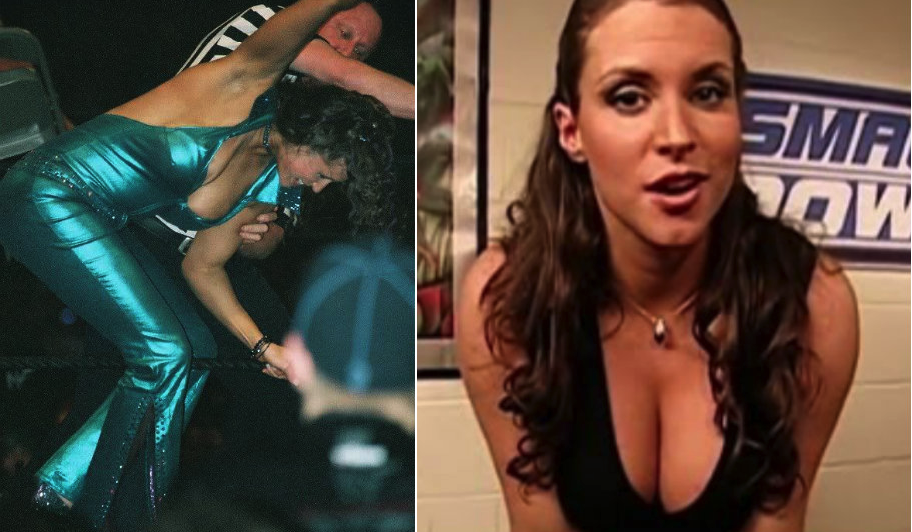 Stephanie mcmahon boob slip